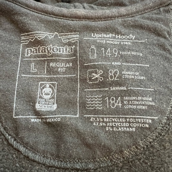 Patagonia Black Hoodie with Multicolor Logo - Picture 7 of 7